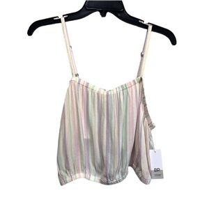 BP Striped Pastel Crop Top Cami